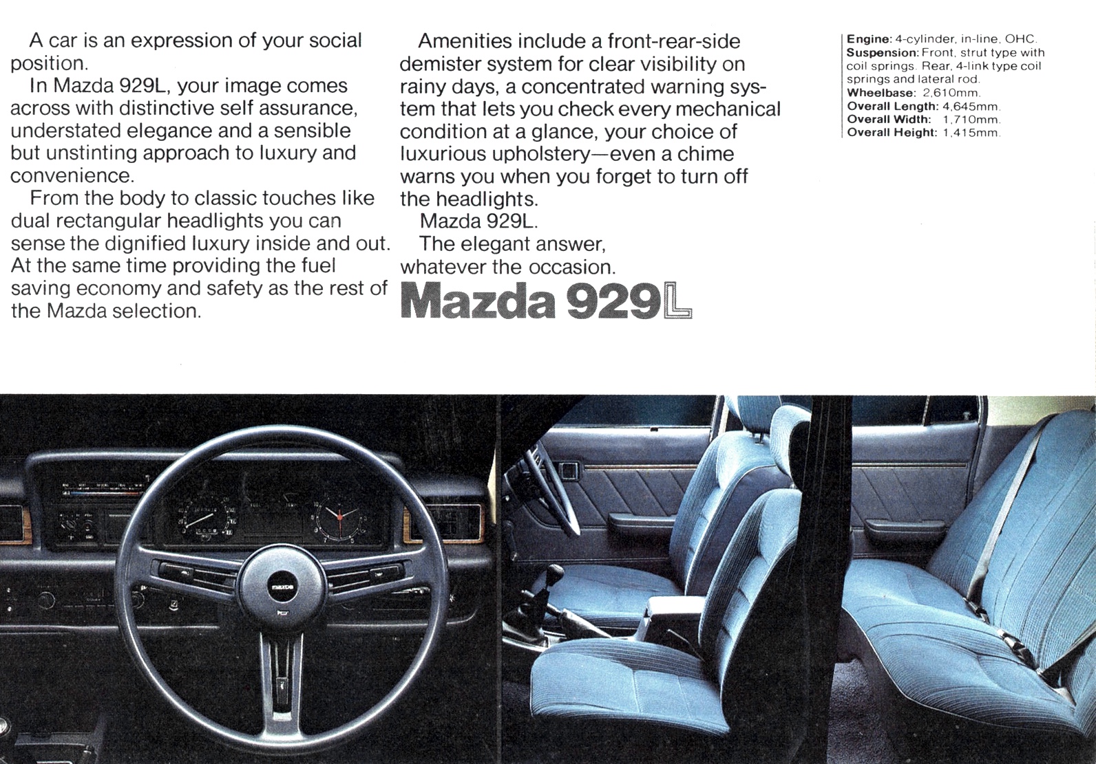 1978 Mazd 3a 323 5 Door Hatchback 929L Sedan 121 Landau Coupe